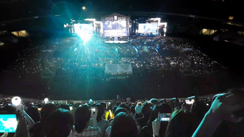 BTSコンサートが開かれる蚕室スタジアム　*写真は今年6/22 BTS公演 当時