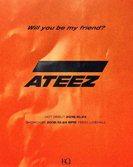 ATEEZのデビュー予告ポスター