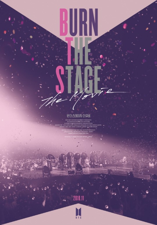 BTS「BURN THE STAGE:The Movie」ポスター