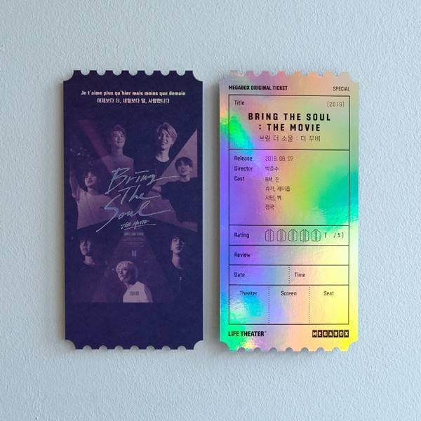 BTS 映画「BRING THE SOUL」オリジナル チケット..ファンの間で爆発的な反応 - DANMEE ダンミ