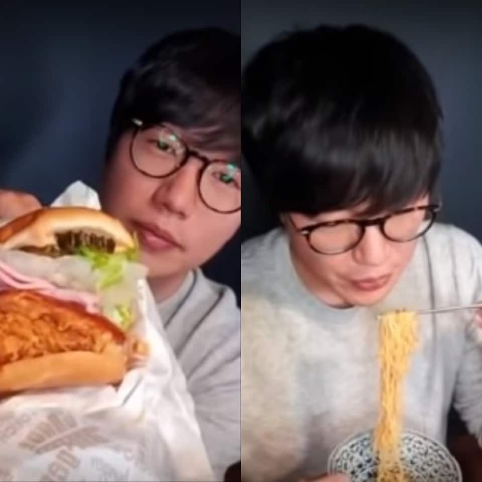 ファンからの要請でモッパンを進めるソンシギョン