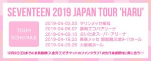 SEVENTEEN 2019 JAPAN TOUR ‘HARU’