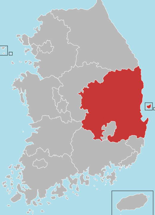 慶尚北道の地図