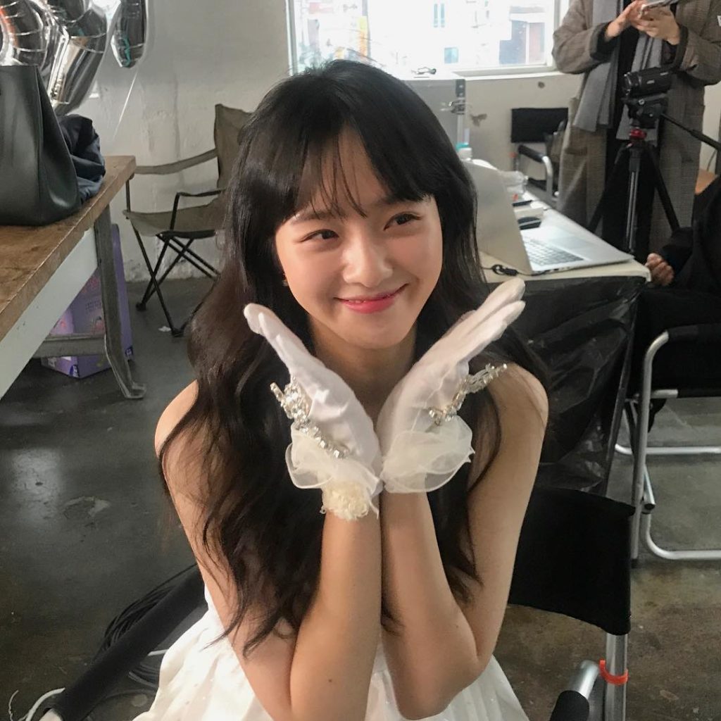 2017年にアップされたパク・ギュヨンのセルフショット。まだ幼さが残る。