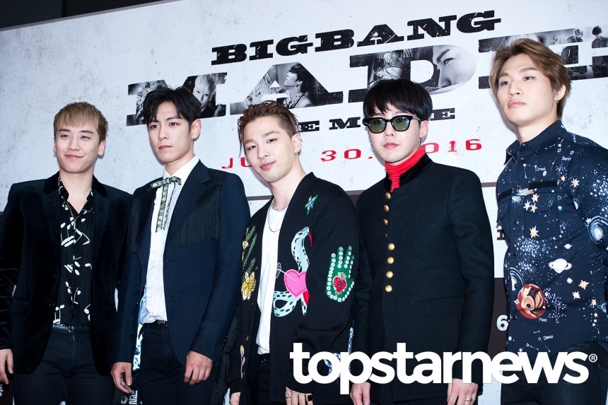 BIGBANG *写真はメンバーが5人の時のもの