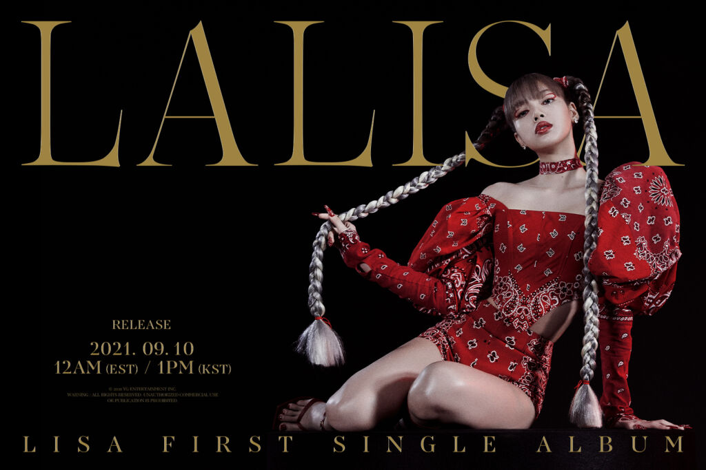 BLACKPINKリサが9月10日に、初のソロアルバム『LALISA』をリリースした