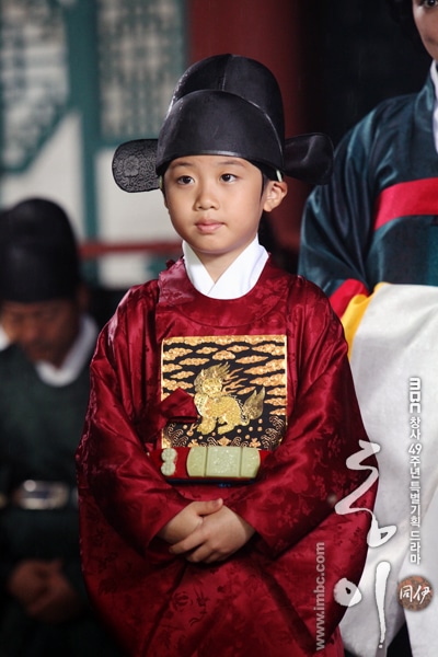 『トンイ』でトンイの息子役を演じた子役俳優イ・ヒョンソク