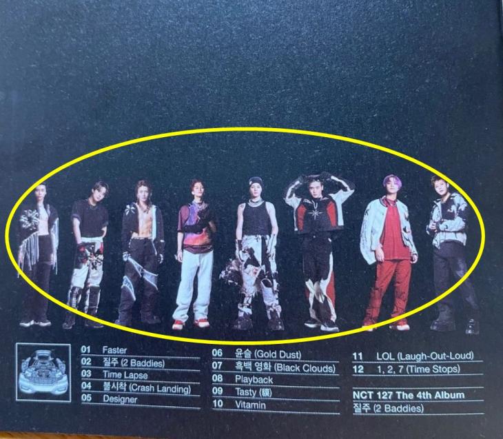 NCT 127のアルバム写真。ドヨンはどこに･･