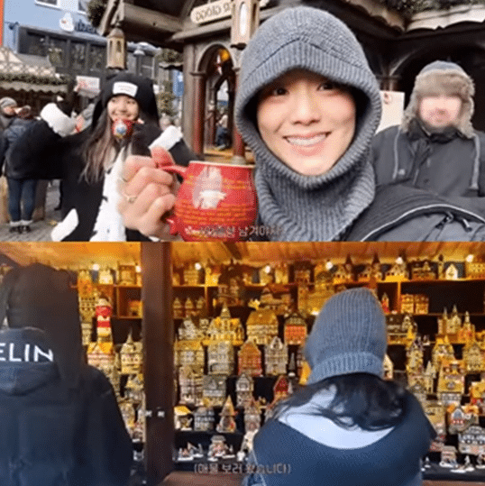 ドイツの街でお酒を楽しむジス