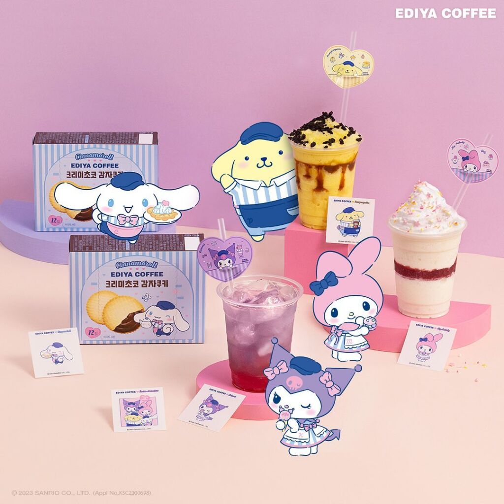 どのキャラを選ぶ？「EDIYA COFFEE」がサンリオと期間限定コラボ