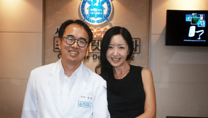 ホン・リナは、2013年に韓国の歯科医院のブログに写真が掲載された